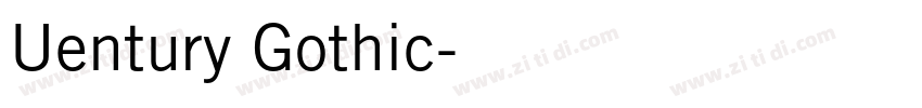 Uentury Gothic字体转换